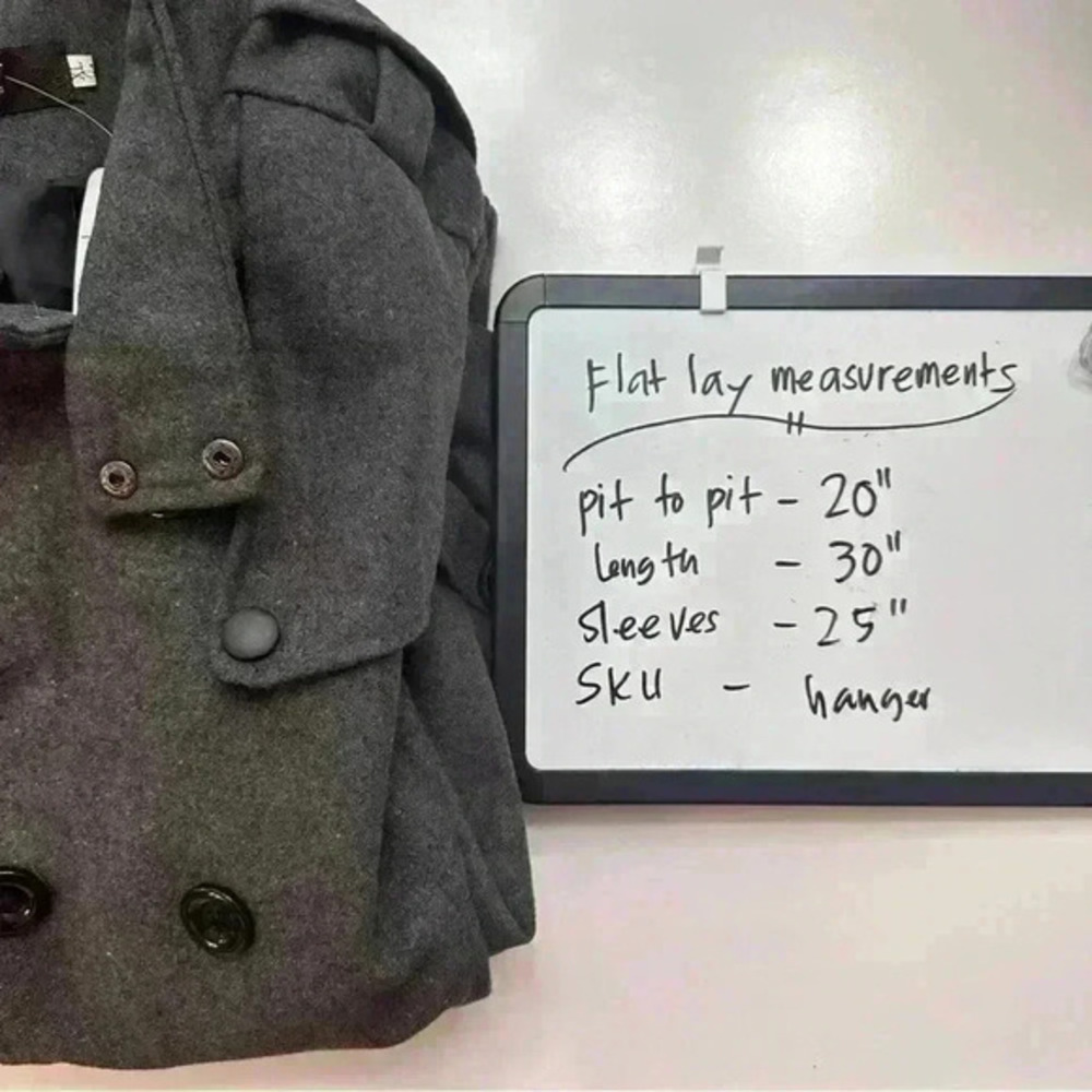 NWT‎ Coat Jacket Button Up Front Pockets Snap But… - image 6